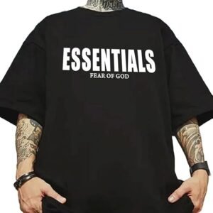 Manlino Black Cotton Graphic Printed Oversized t Shirt for Men | Backprint Oversized t Shirt | t Shirt Back Print| 154