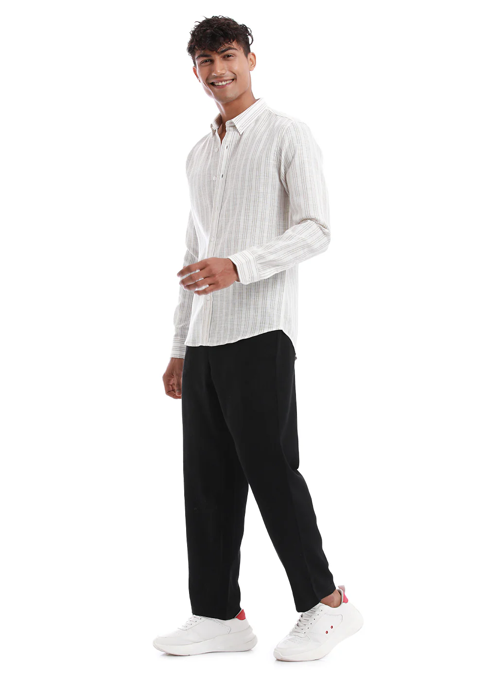 Loral Oak Stripe Blended Linen shirt - Image 2